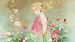 治愈鲜花女孩