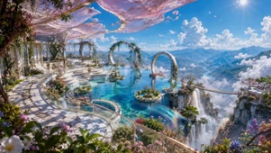 云端梦幻花境观景台