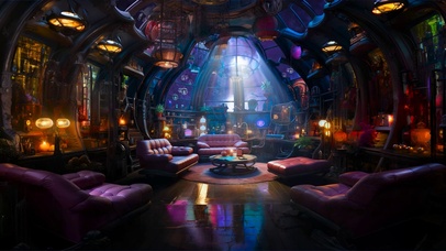 深邃太空科幻房间