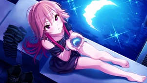 星月下的美少女