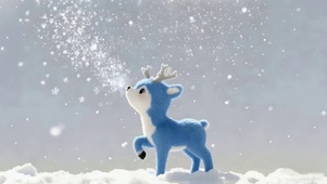 雪景小鹿