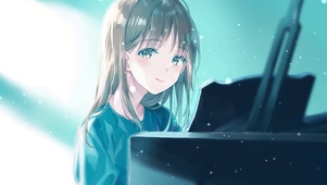 弹钢琴的女孩