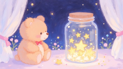 星星瓶和小熊