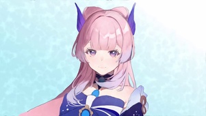 粉发少女