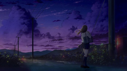 风居住的街道（夜晚）