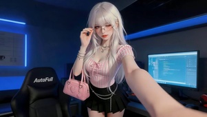 电竞房可爱女孩