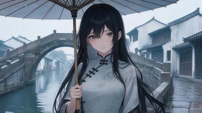 国风美女高清4k