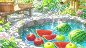 夏日解暑水井