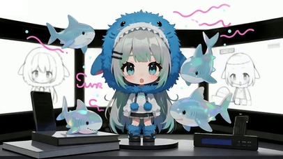 提供情绪价值的桌面娃娃