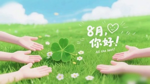 8月你好-掌心夏光的幸运