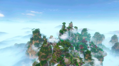 中国风恢弘清新山水航拍