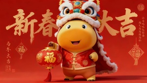 水豚噜噜祝你新春大吉（文字版）