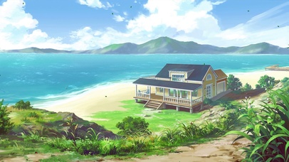 唯美海边度假风景