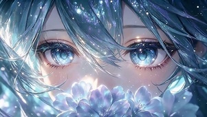 超唯美初音星空眼