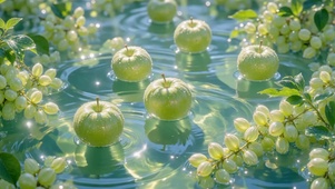 波光里的青苹果