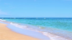 浪漫海滩海浪