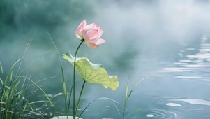 云雾荷花