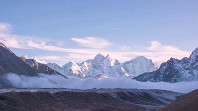 4K 高清 尼泊尔喜马拉雅雪山