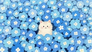 蓝花小喵喵