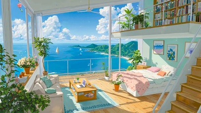 夏日海景别墅