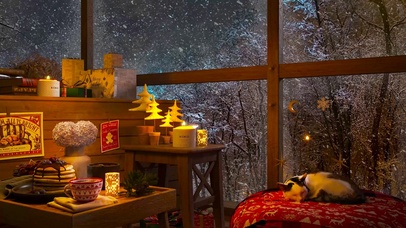 温馨冬雪圣诞小屋