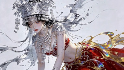 银冠华裳女神