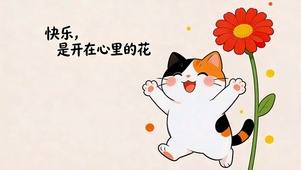 快乐是心里的花