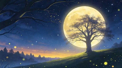 护眼星空夜景