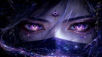 紫眸玄幻少女