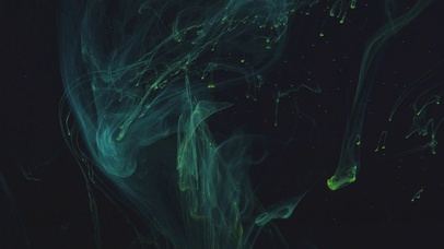 4K 高清 绿色透明烟雾