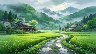 乡村的夏雨