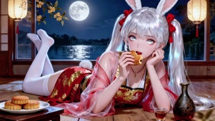 中秋兔耳娘