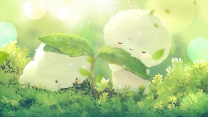 可爱的绿色小团子