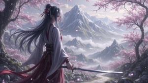 当樱花落在霜刃上