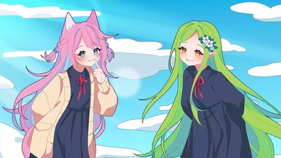 萌萌的少女 