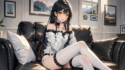 气质纯欲系长发少女