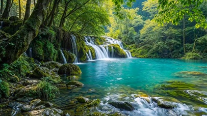 放松护眼流水