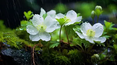 雨中小花花