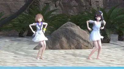 MMD 海边少女