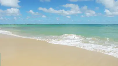 平静的大海沙滩