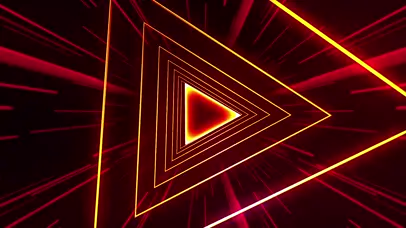 4K科技光线隧道