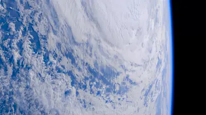 太空地球寒流来袭