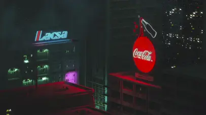 赛博朋克 飞碟城市