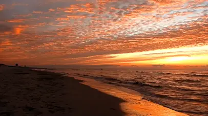 晚霞海岸
