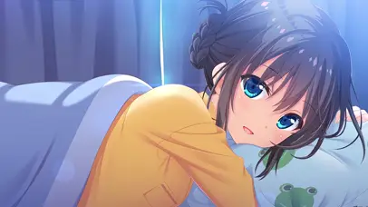 抱睡女孩