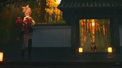 寺庙柴犬
