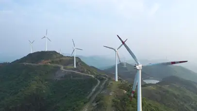 风车发电机自然环保4k