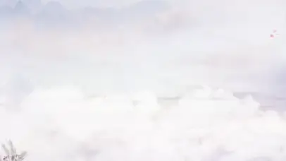 中国风紫色云朵飞鸟