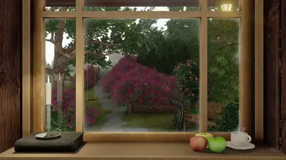 舒适小屋夏天雨