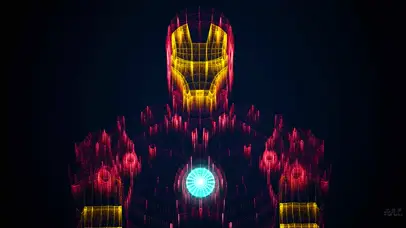4k钢铁侠全息粒子